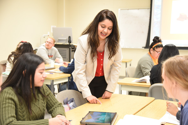students in class