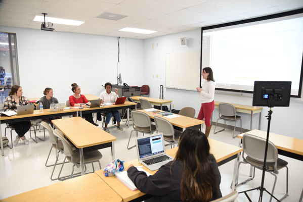 Students in a classroom