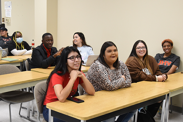 Students in class.