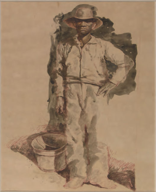 Study for Empty Shed (Feed Pail), c. 1965 by Kermit Oliver