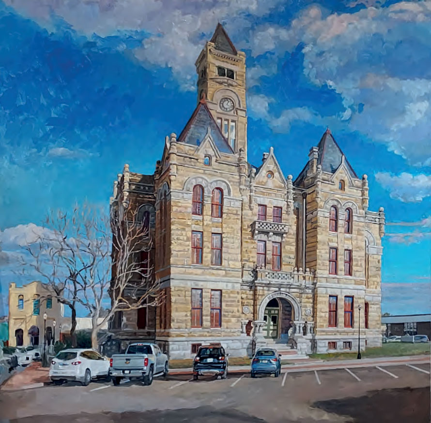 The Lavaca County Courthouse, Hallettsville, Texas, 2023 by Lee Jamison