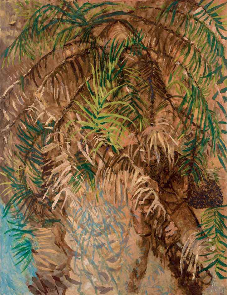 Tree Trimmer, Autumn Palm, 1980 by Maurice Schmidt