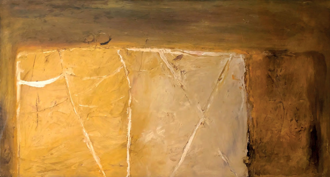 Untitled [brown and gold], 1961 by Dick Wray