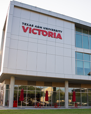 University Commons building with red-lettered 